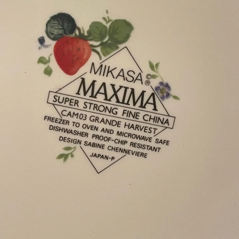 9 Total Mikasai Maxima & Cloverfield vintage plates
